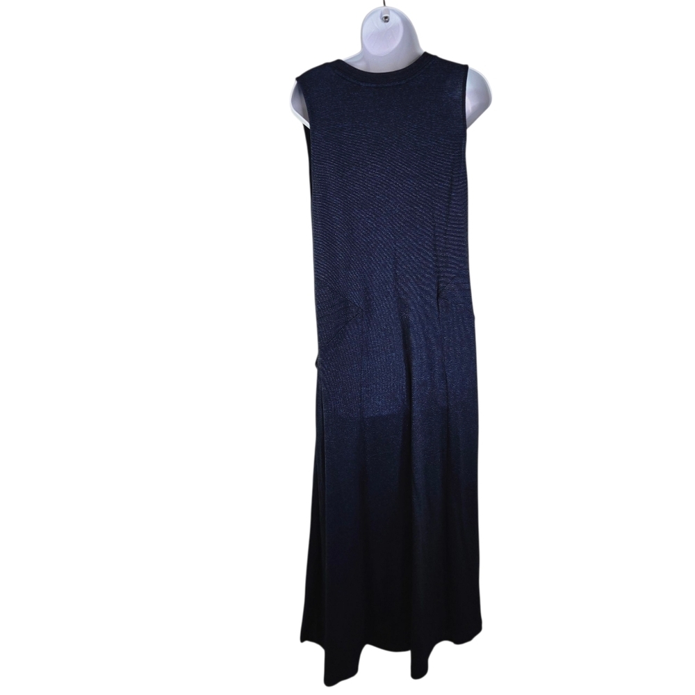 Soft Surroundings Blue Marled Sleeveless Maxi Dress - Picture 3 of 11